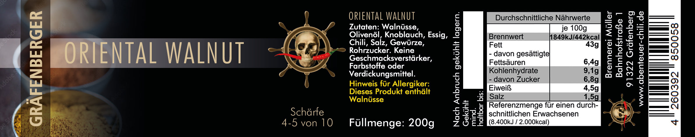 Oriental Walnut Fruchtaufstrich